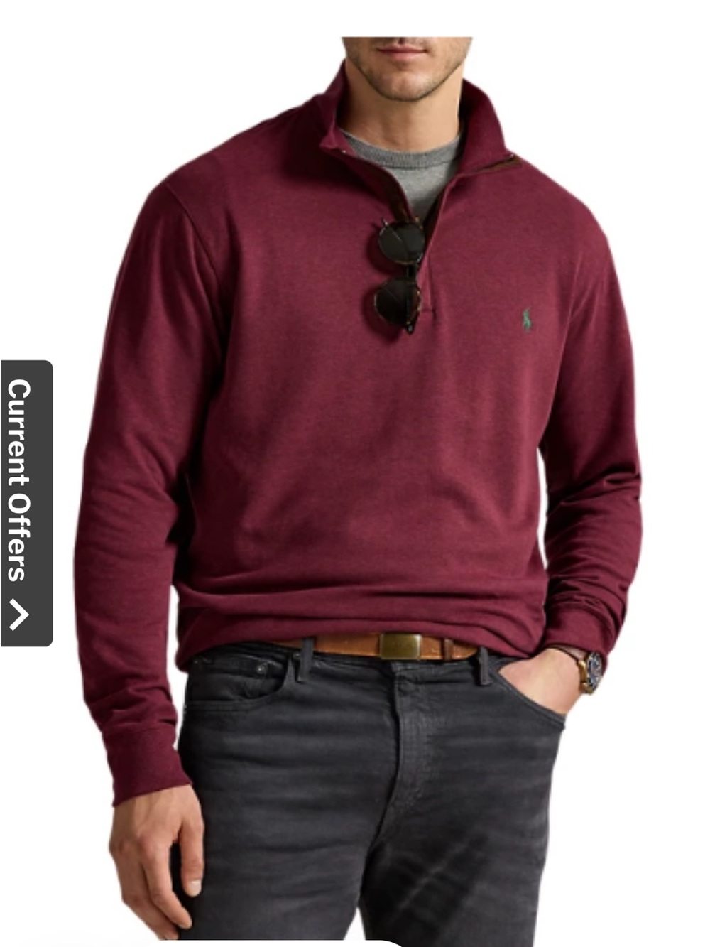 Polo Ralph Lauren Estate Rib Quarter Zip Pullover Sweatshirt